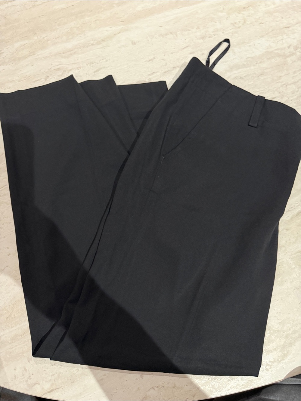 DKNY Black Silk-Blend Shell Top